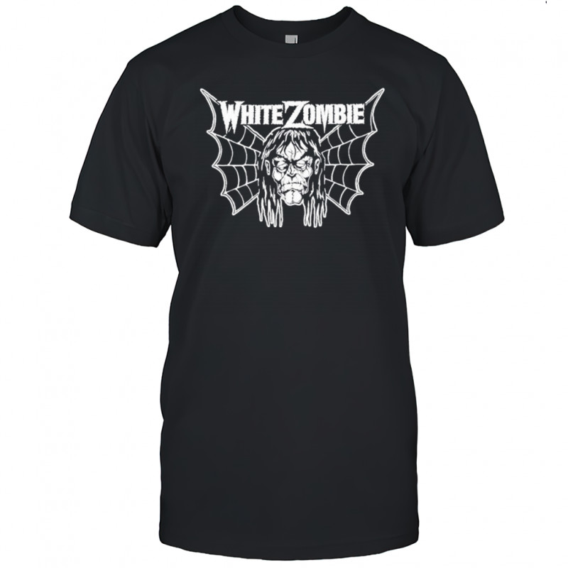 White Zombie Bat Face Logo T-shirt
