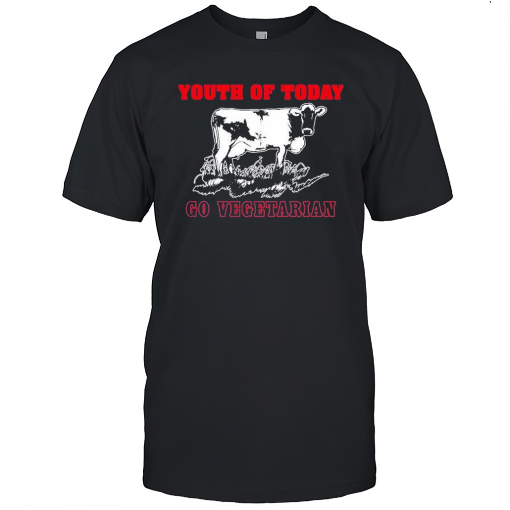 Youth Of Today Go Vegetarian Cow T-shirt