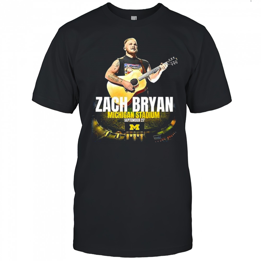 Zach Bryan The Quittin’ Time Tour 2025 Michigan Stadium shirt