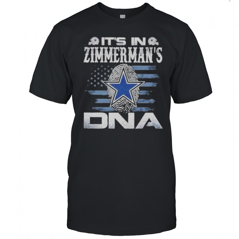 Zimmerman Dallas Cowboys It’s In DNA US Flag T-Shirt