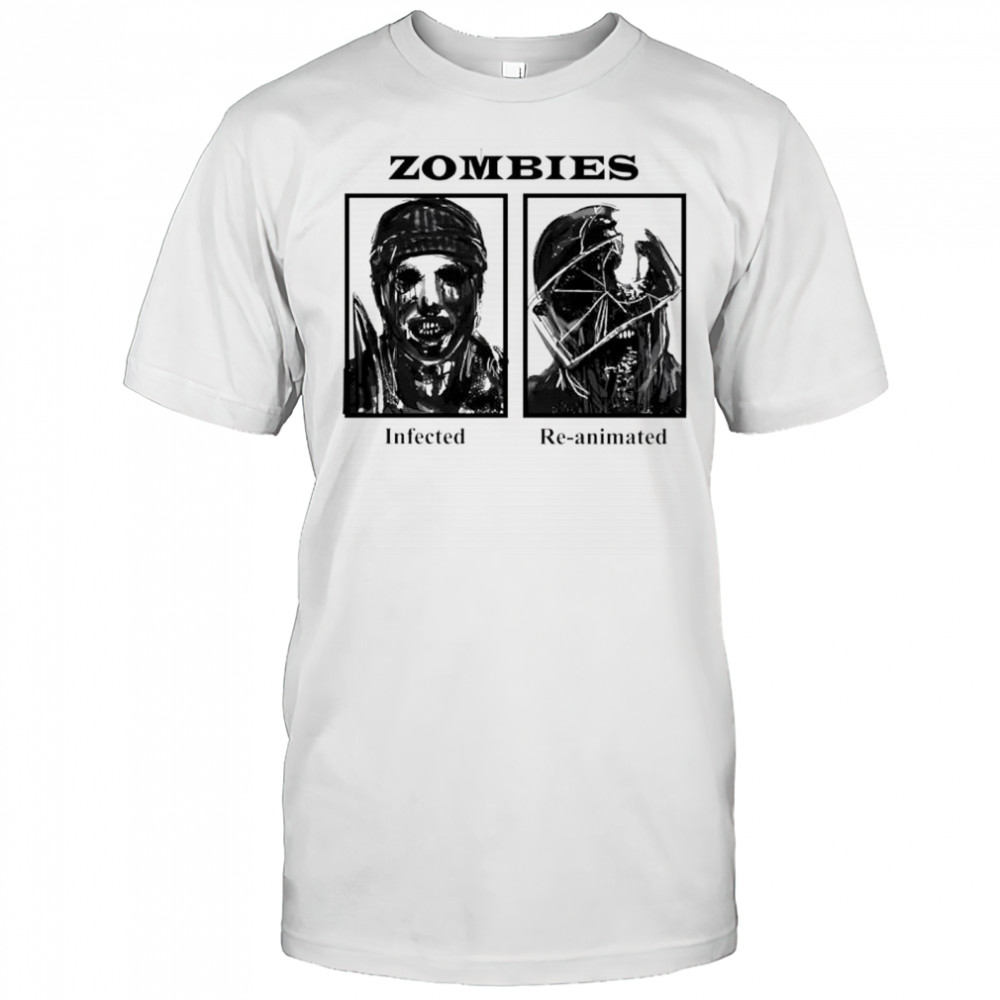 Zombies infected re-animated horror shirt