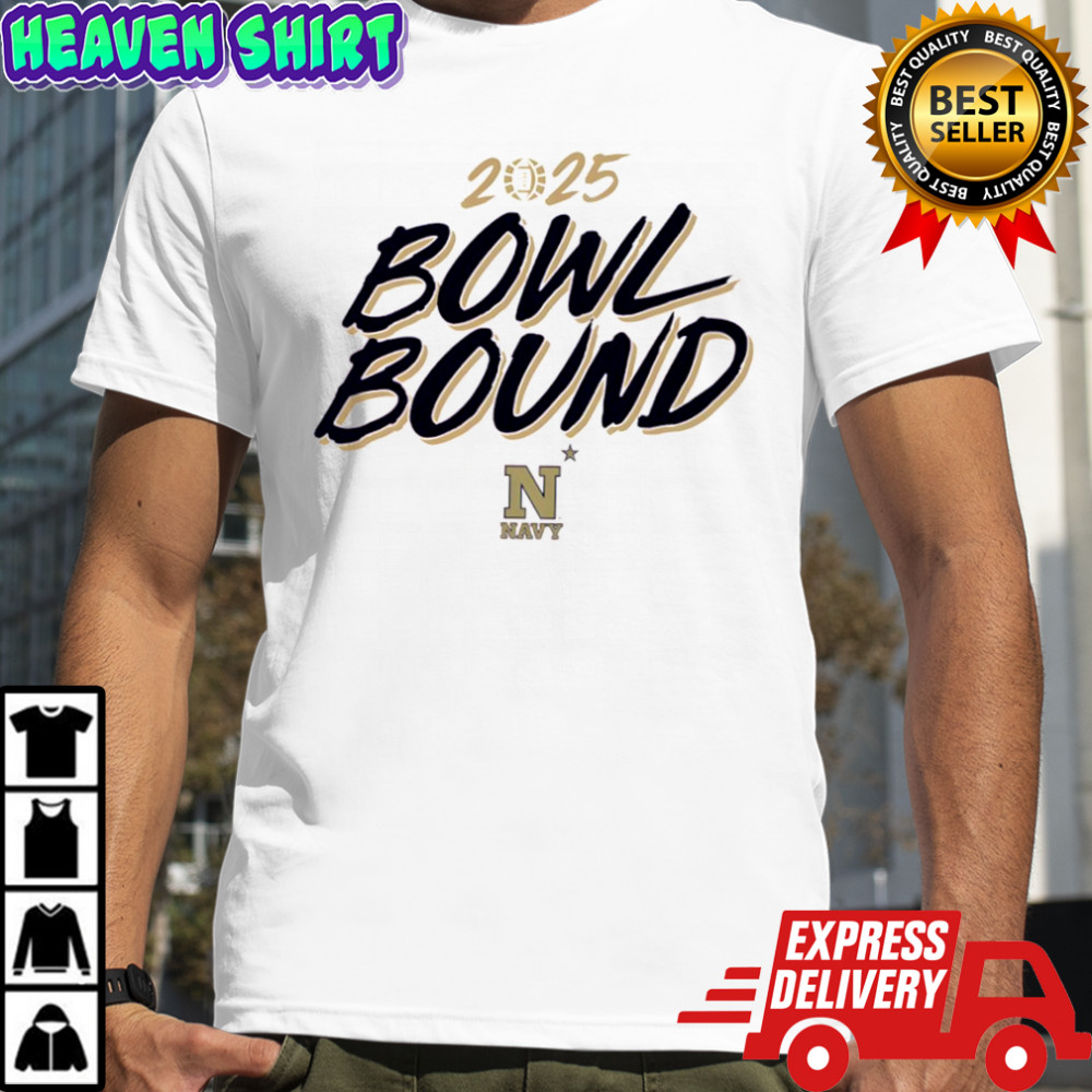 2025 Bowl Bound Navy Midshipmen logo shirt