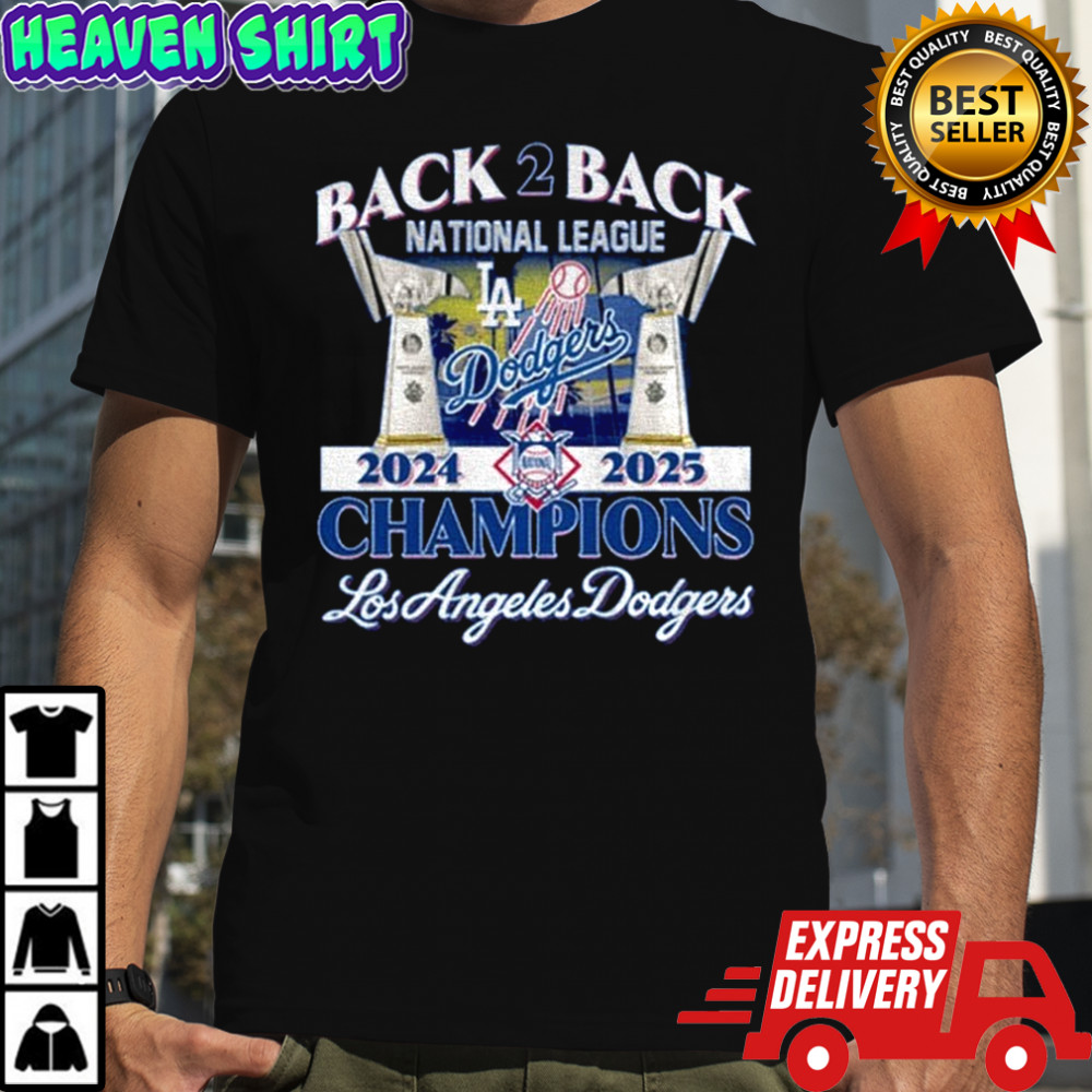 2025 National League Champions Los Angeles Dodgers Back 2 Back WS Champs shirt