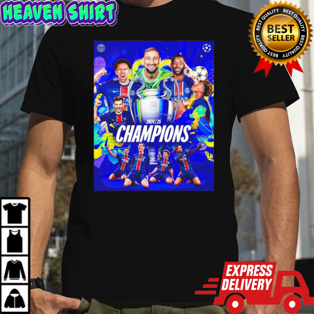 2025 UEFA Champions League winners Paris Saint-Germain shirt