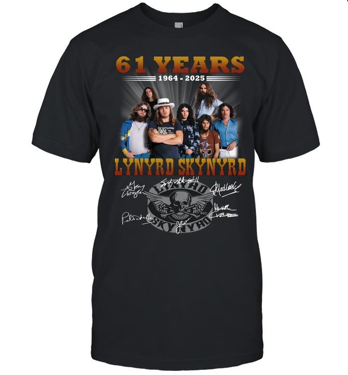 61 Years 1964–2025 Lynyrd Skynyrd Anniversary T-Shirt