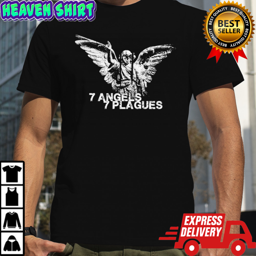 7 Angels 7 plagues Angel Statue T-shirt