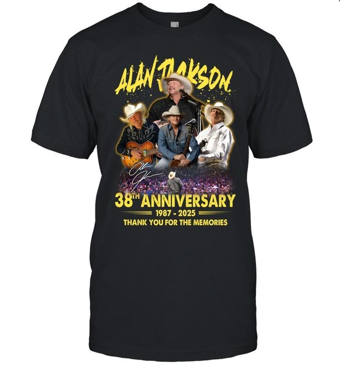 Alan Jackson 38th Anniversary Thank You For The Memories Graphic T-Shirt