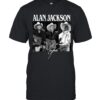 Alan Jackson Black And White Portrait Signature T-Shirt