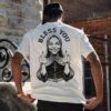 BLESS YOU Defiant Nun Print Men's T-shirt