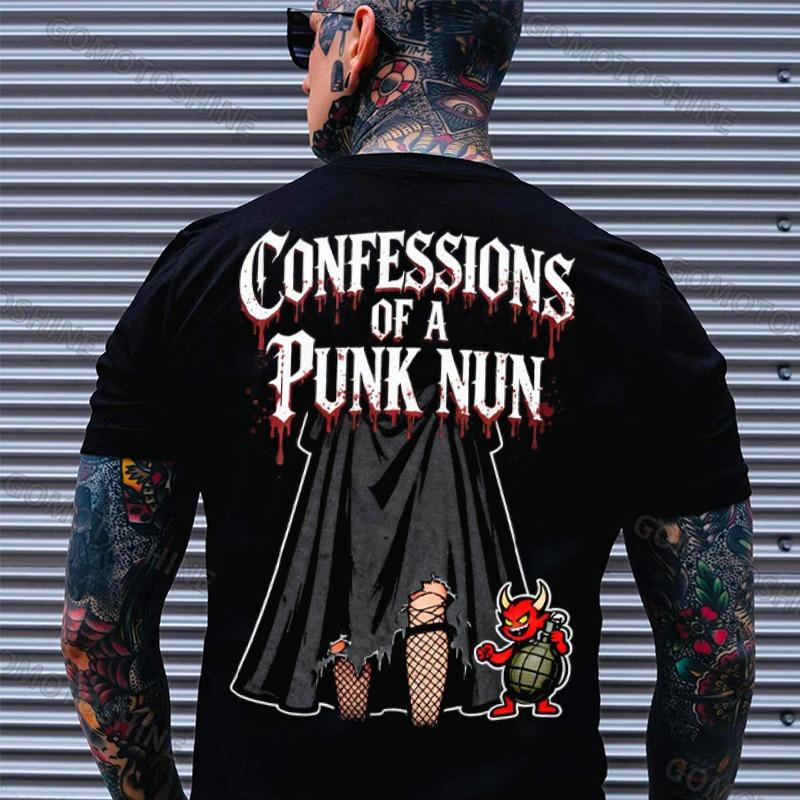 CONFESSIONS OF A PUNK NUN Print Men's T-shirt