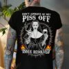 DON'T APPROVE OF ME PISS OFF ISSUE RESOLVED Smoking Bad Nun Print Men's T-shirt