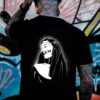 Gloomy Nun with Sex Item Black Print T-shirt