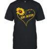 Jesus And Alan Jackson Heart Sunflower T-Shirt