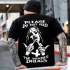 PLEASE DO NOT FEED THE WHORES DRUGS Defiant Nun Print Men's T-shirt