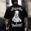 PLEASE DO NOT FEED THE WHORES DRUGS Smoking Nun Print Men's T-shirt