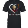 Peace Love Dolly Parton Butterfly Heart T-Shirt