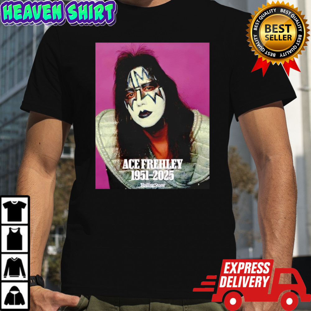 Ace Frehley The Wild Spaceman Of Kiss 1951-2025 Tribute Photo shirt