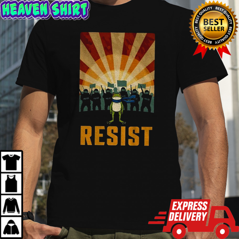 Activists Political Statement Resist Portland Frog shirt