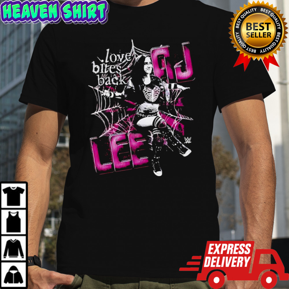 AJ Lee Spider love bites back graphic shirt