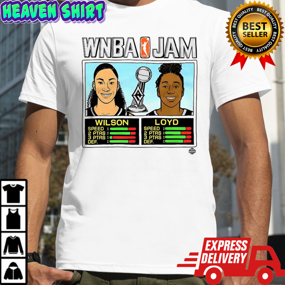 A’ja Wilson and Jewell Loyd Las Vegas Aces WNBA Jam 2025 Champs shirt