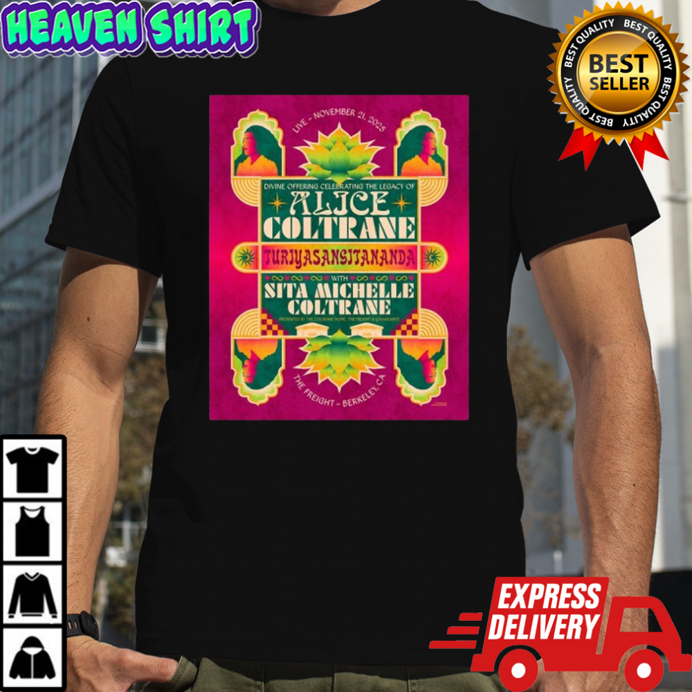 Alice Coltrane Tour Berkeley, CA 2025 T-shirt