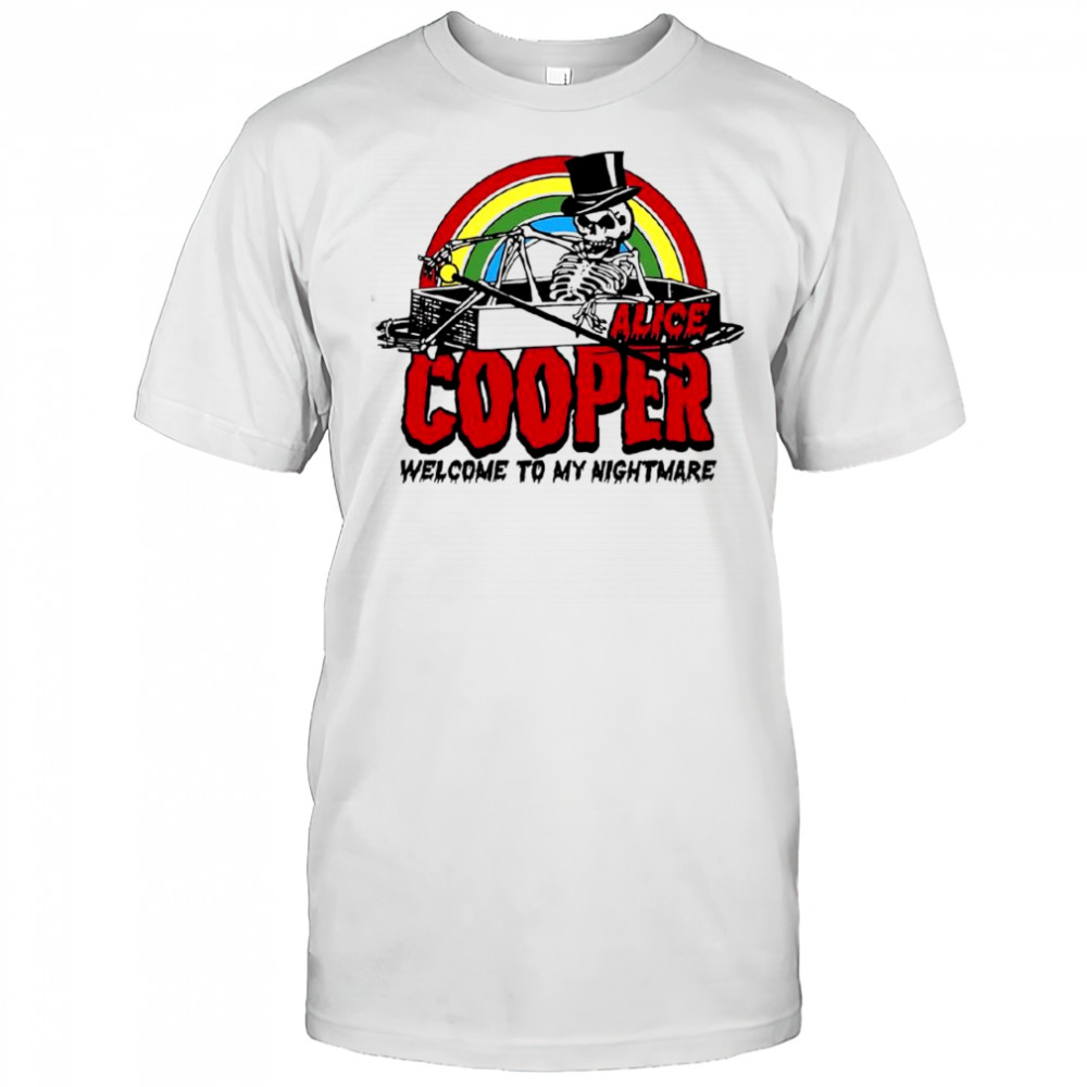 Alice Cooper welcome to my Rainbow Nightmare Halloween poster shirt