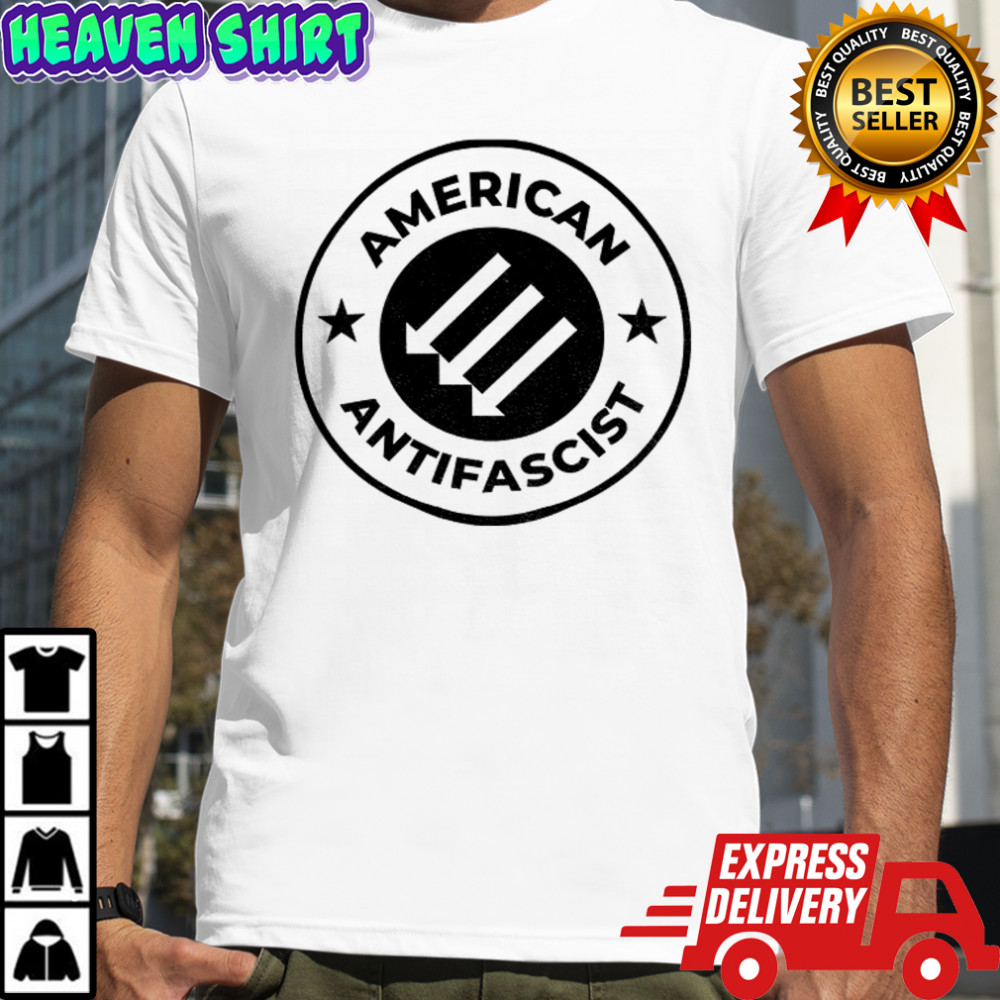 American antifascist three arrows symbol political shirt