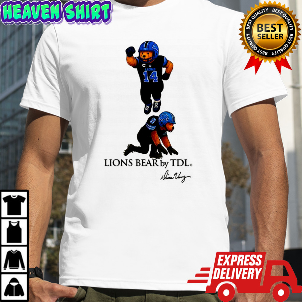 Amon-Ra St. Brown and Jahmyr Gibbs Detroit Lions football Lions Bear celebrate shirt