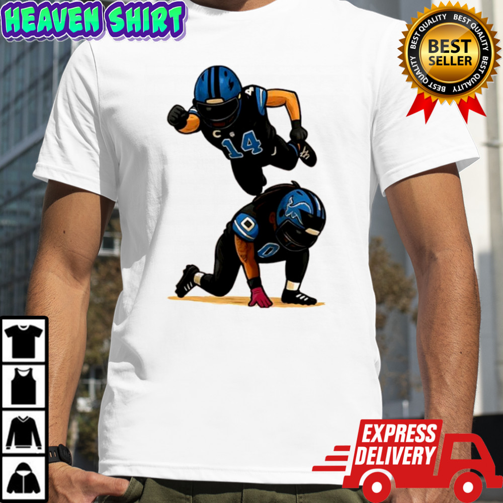 Amon Ra St Brown Jahmyr Gibbs Detroit Football Celebration shirt
