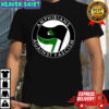 Amphibians Against Fascism frog flag shirt