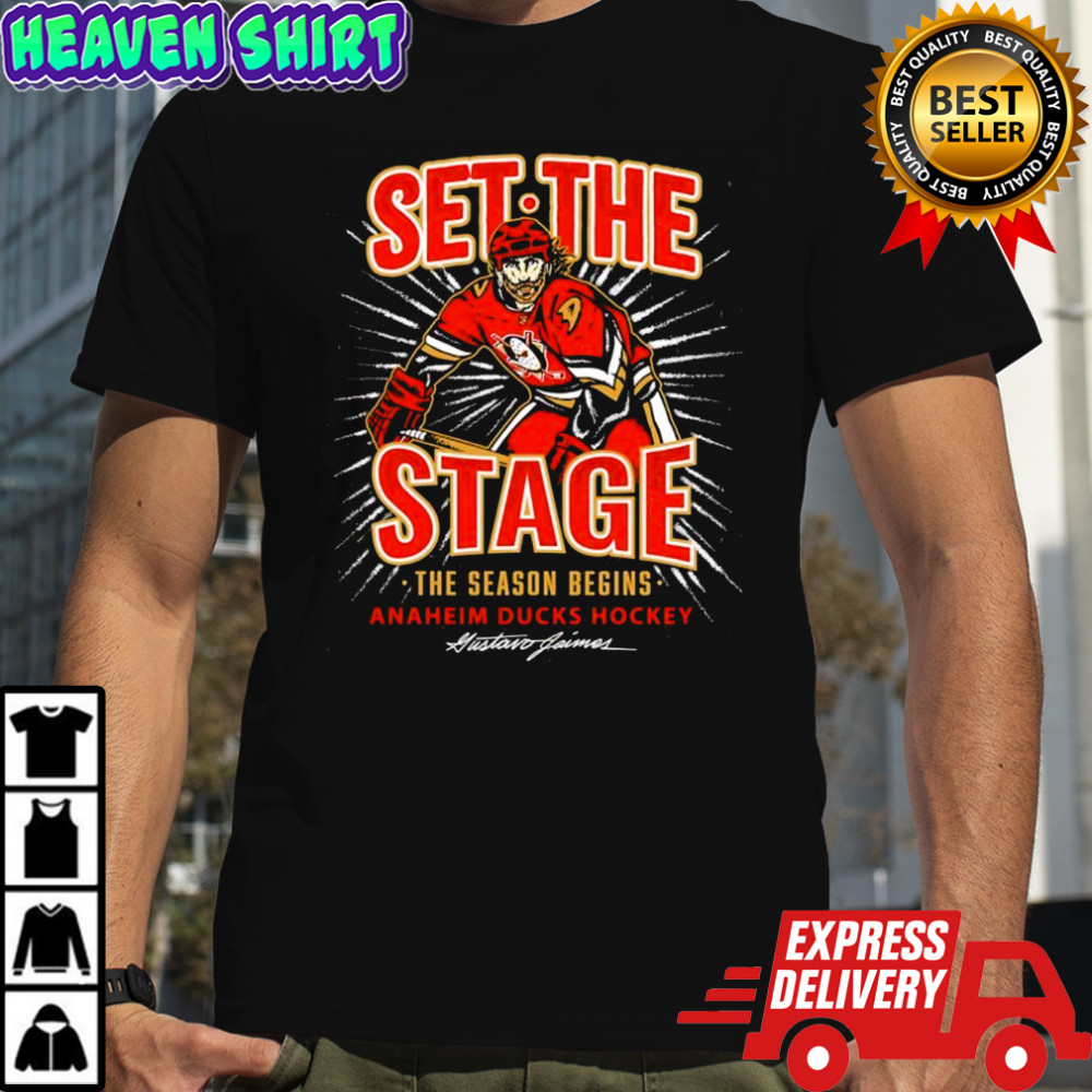 Anaheim Ducks hockey Set the Stage the season begins signature shirt
