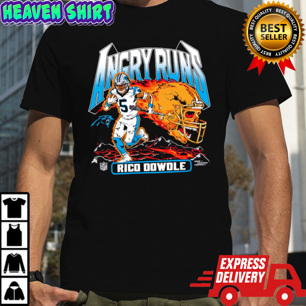 Angry Runs Rico Dowdle Carolina Panthers graphic shirt