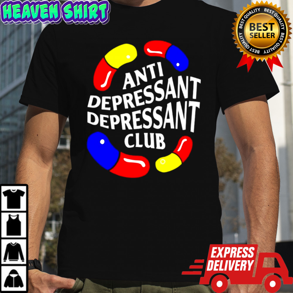 Anti Depressant Depressant Club logo shirt