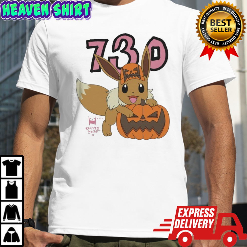 Asspizza 730 Eevee Hug Pumpkin Pokemon Halloween T-shirt
