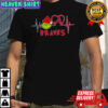 Atlanta Braves x Grinch Santa Heartbeat Love Logo Merry Christmas Shirt