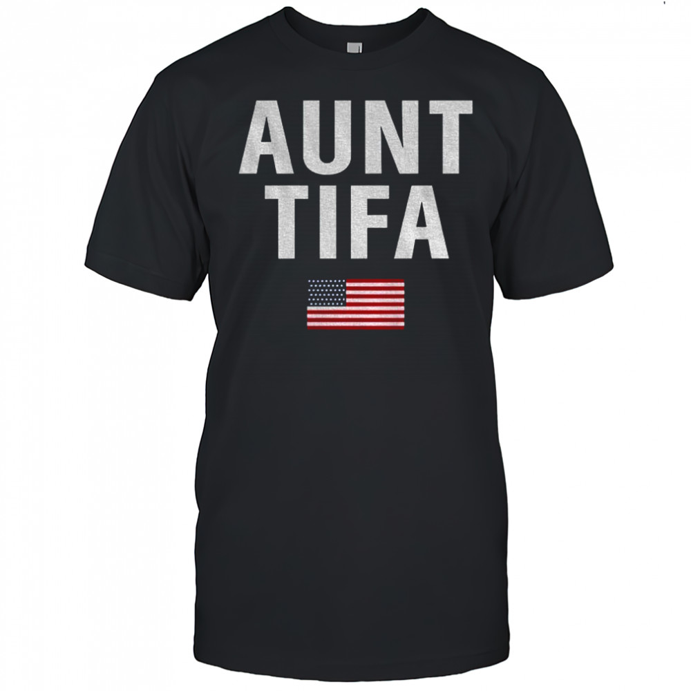 Aunt Tifa American flag shirt