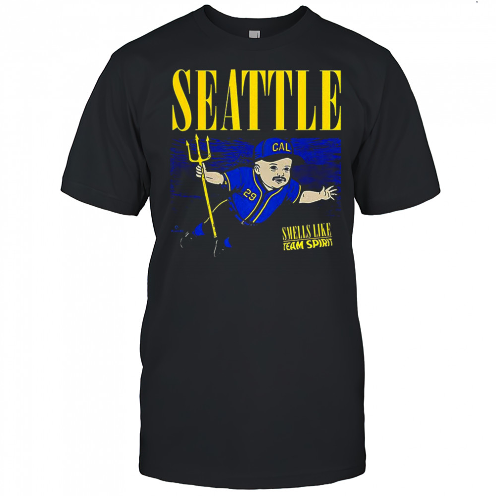 Baby Cal Raleigh trident Seattle Mariners football Smells Like Team Spirit shirt