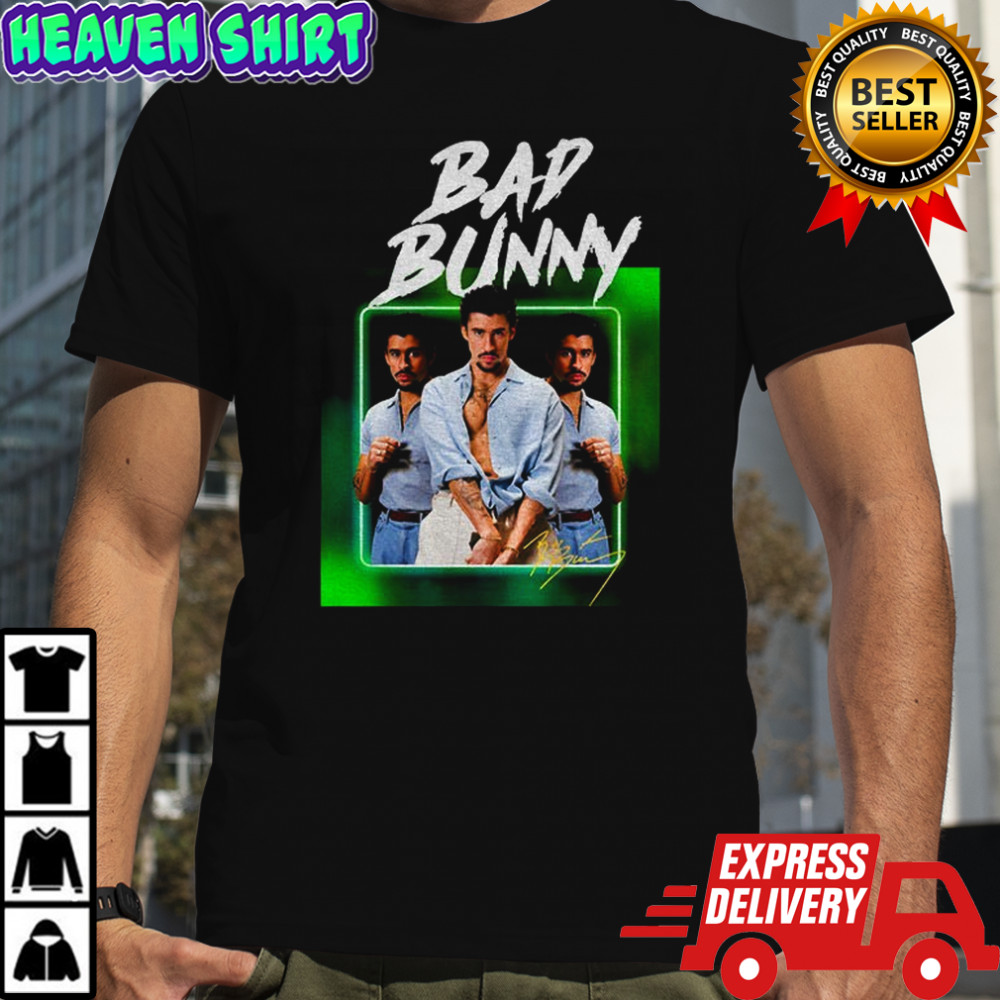 Bad Bunny Benito Bowl 2026 Puerto Rican signature graphic shirt