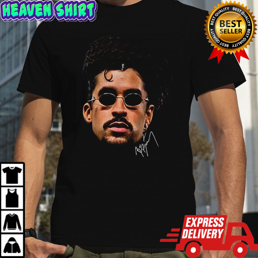 Bad Bunny big face fan inspired signature shirt