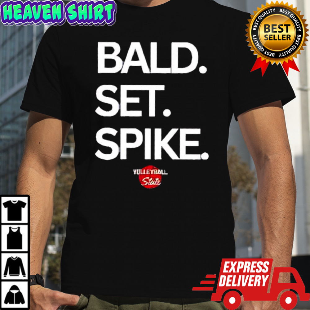 Bald Set Spike Yolleyball State logo shirt