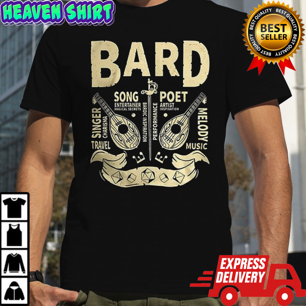 Bard Grunge Dungeons and Dragons shirt