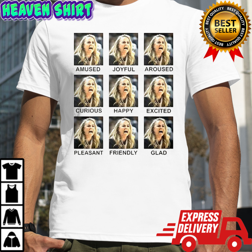 Becky Hammon amused joyful aroused curious happy excited pleasan friendly glad shirt