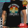 Best Schnauzer Dad Ever Vintage Retro Sunset T-Shirt