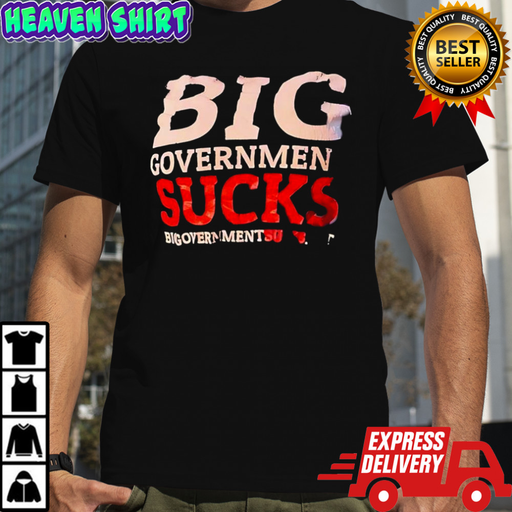 Big Government Sucks logo shirt