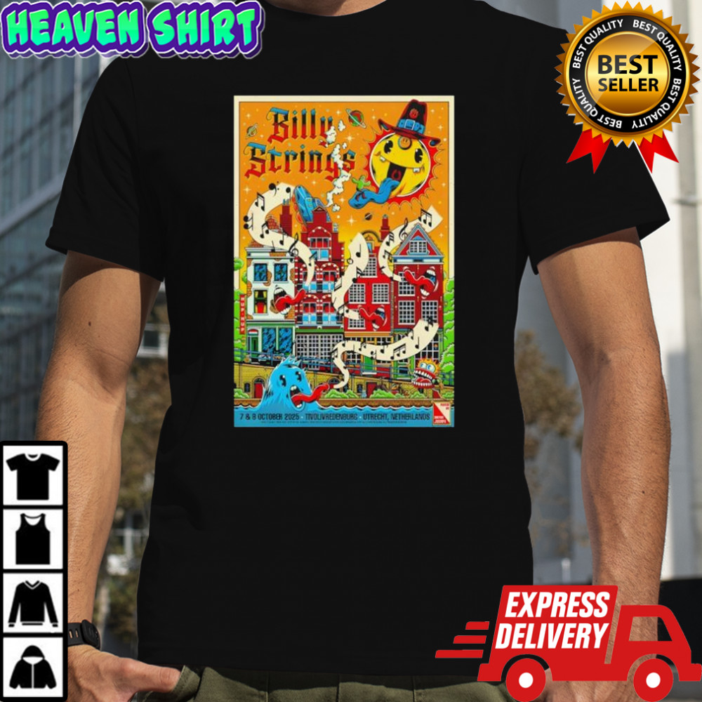 Billy Strings TivoliVredenburg Utrecht NL Tour 2025 Poster shirt