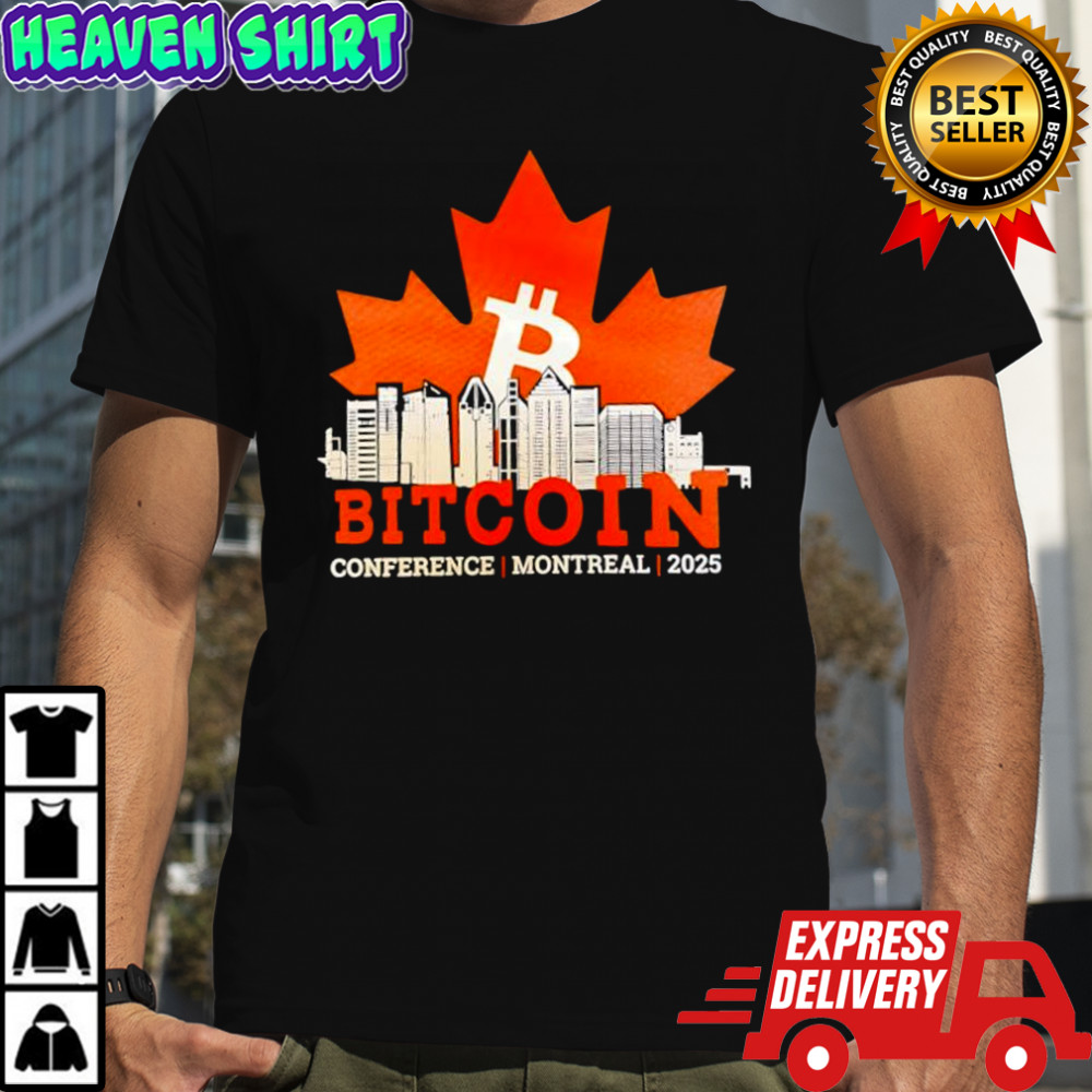 Bitcoin Conference Montreal 2025 maple leaf shirt