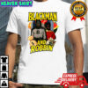 Blackman and Robbin Batman superhero parody shirt