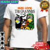 Blue Dog Here Come the Grannies Halloween shirt