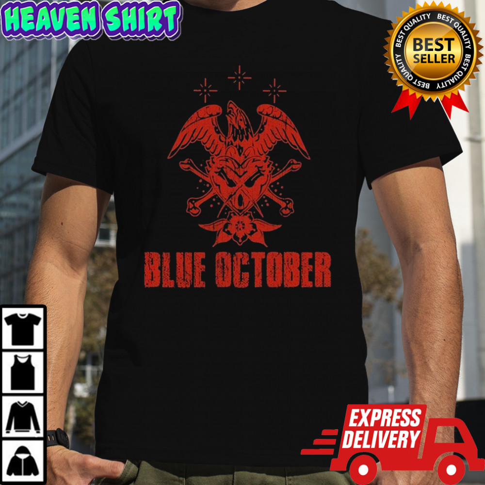Blue October Heart X Eagle T-shirt