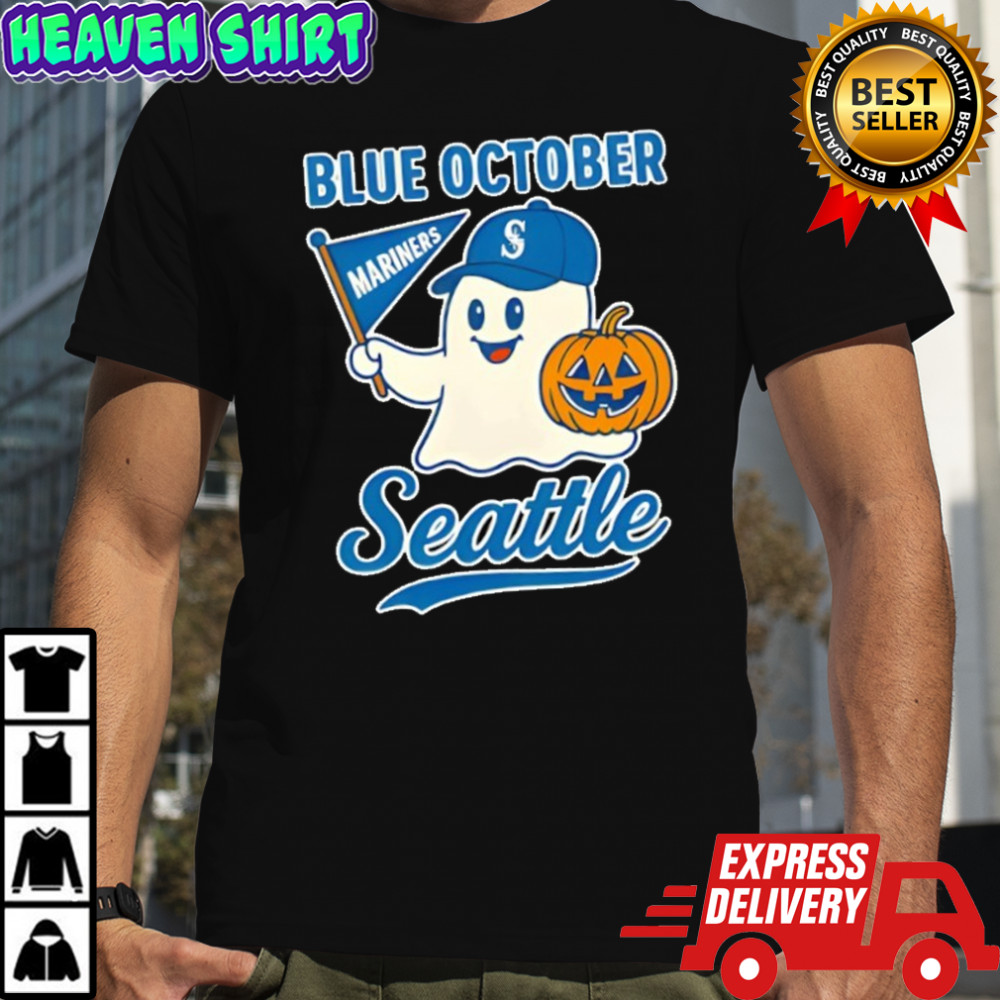 Blue October Seattle Mariners Halloween Ghost shirt